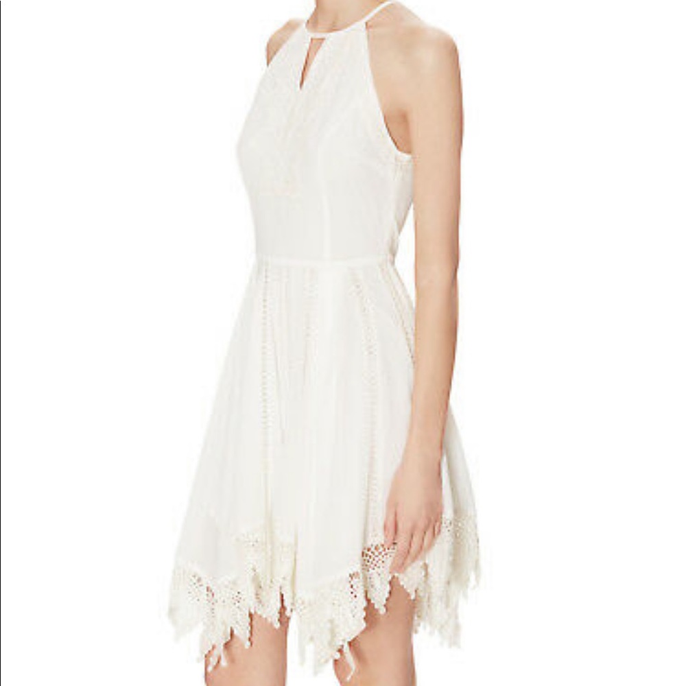 Greylin keyhole white dress